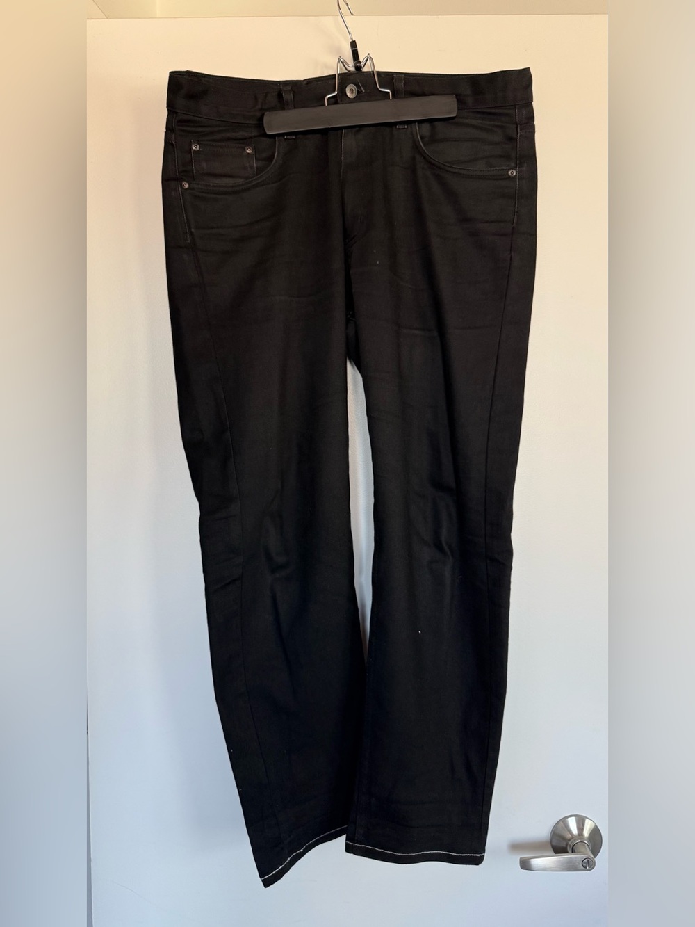 Naked & Famous Denim - Easy Guy - Black Stretch Jeans -  Waist 34
